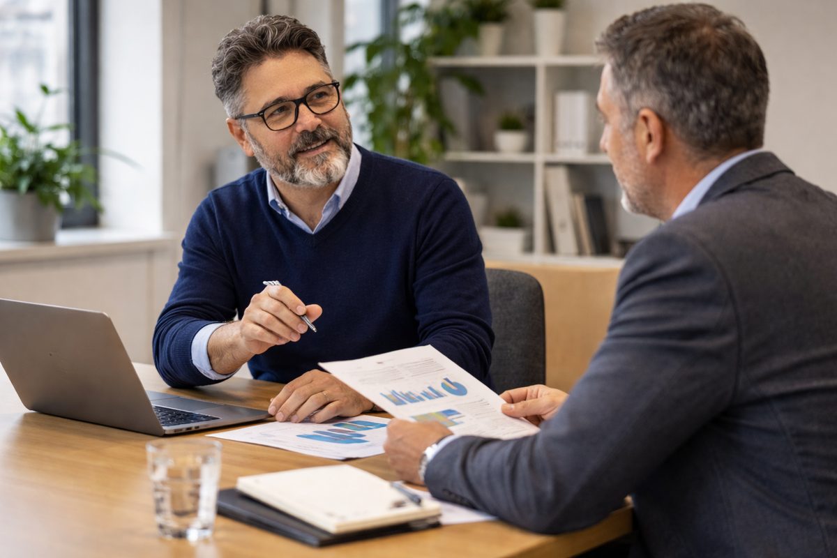 Consultation avec un dirigeant